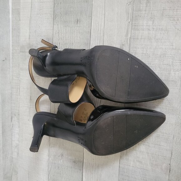 Naturalizer Elena Black Patent Leather Slingback Heels Size 9M - Picture 5 of 7